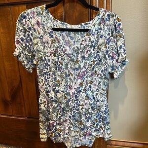 Grace & Lace NWOT Floral Print Top